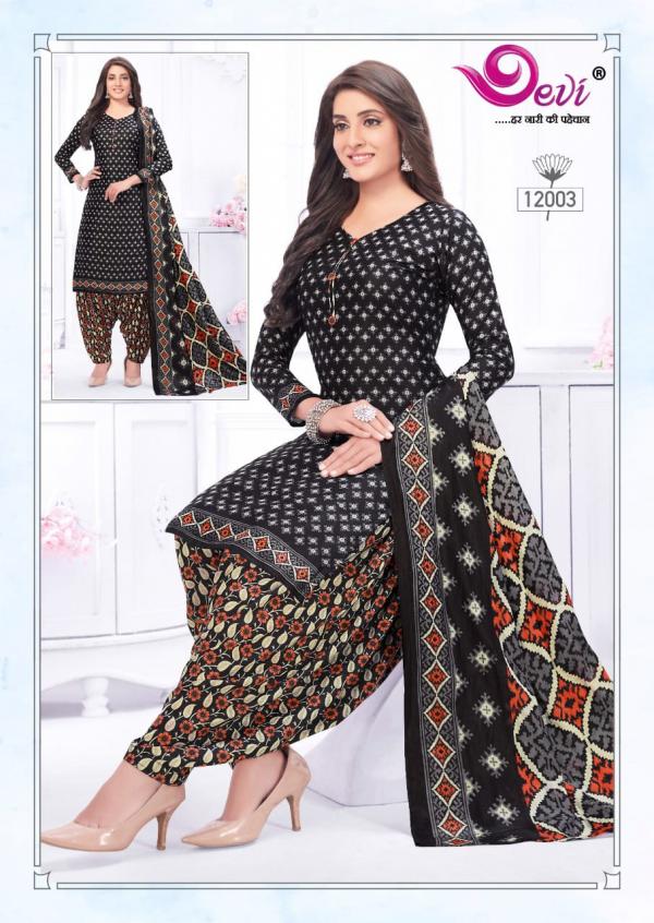 Devi Icon Vol-12 Cotton Designer Patiyala Dress Mater